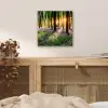 Bos - Bloemen - Lavendel - Zon - Paars - Natuur aluminium wit klein -sfeer3