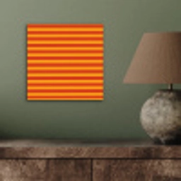 Strepen - Patroon - Oranje aluminium wit klein 46 -sfeer2