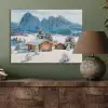 Landschap - Winter - Sneeuw PET vilt klein -sfeer2