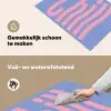 Chill - Roze - Blauw - Golvend Inductie beschemer met haakjes klein -ky-schoon-nl