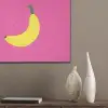 Banaan - Geel - Fruit PET vilt klein -sfeer6_closeup