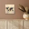 Wereldkaart - Goud - Zwart - Abstract aluminium wit klein -sfeer4