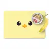 Kuiken - Vrolijk - Geel - Minimalistisch Placemat vinyl groot -zzzproduct_Kitchenyeah-website