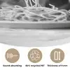 Chihuahua - Hond - Zonnebril - Humoristisch - Zwart - Wit - Spaghetti Akoestische PET Vilt - Rond klein -closeup_NL