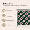 Groen - Roze - Retro - Sterren Balkonbeschermer Duitsland klein 596 -specs_NL