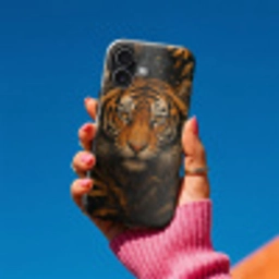Bladeren - Tijger - Oranje Toughcase MagSafe Apple iPhone 17 klein -Sfeer1V