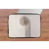 Minimalistisch - Cirkel - Lichtgrijs laptophoes neopreen klein -tafel