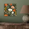 Bloemen - Illustratie - Groen aluminium wit klein -sfeer2