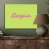 Groen - Roze bonjour - Retro PET vilt klein -sfeer2