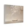 Bloesems - Wit - Boot - Minimalistisch PET vilt klein -3d