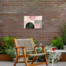 Vormen - Abstract - Cirkel - Zwart Tuinposter op houten frame 2 cm dik klein -sfeer3