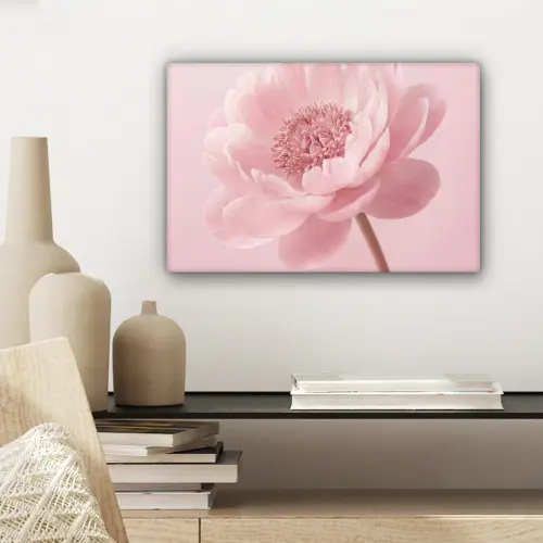 Bloem - Pioenroos - Roze canvas 2cm klein -sfeer6