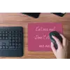 eat me out don't stress me out - Roze - Minimalistisch muismat rubber klein -toetsenbord