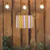 lijnen - Golven - Pastelkleuren - Patroon tuinposter los doek klein -sfeer1