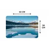 Landschap - Winter - Meer - Bergen - Uitzicht - IJs Placemat vinyl groot -specs