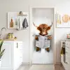 Schotse Hooglander - Krant - WC - Dier deurposter klein -sfeer5