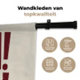 Rood - Vintage - Decoratie - Japandi Wandkleed katoen middel -sfeer2