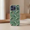 Kersenbloesem - Kraamvogels - Groen Telefoonhoesje iPhone 17 Pro klein 878 -sfeer2