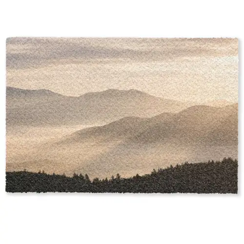 Bergen - Mist - Zonnestralen Deurmat klein -zkaufland3d