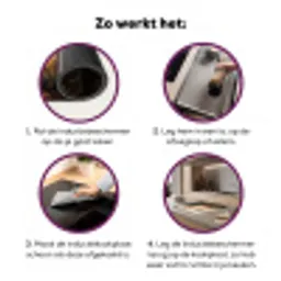 Bospad - Herfstbladeren - Natuur - Schilderachtig - Oranje Inductie beschermer vinyl 3mm middel -zzzzzzz-cc-werking