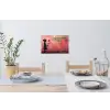 Graffiti - Meisje - Roze - Street art - Roos - Banksy Muursticker klein -eettafel