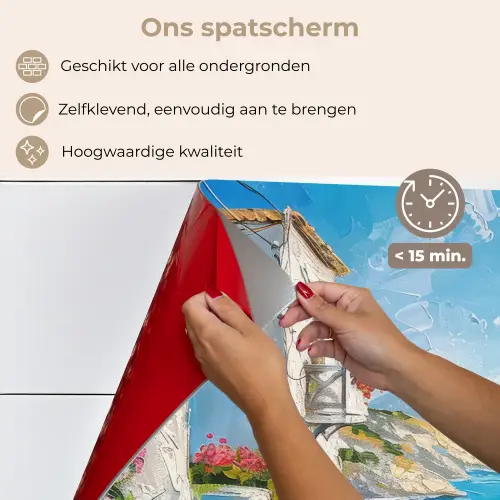 Landschap - Bloemen - Natuur - Zomer keuken achterwand spatscherm klein -spatscherm_NL
