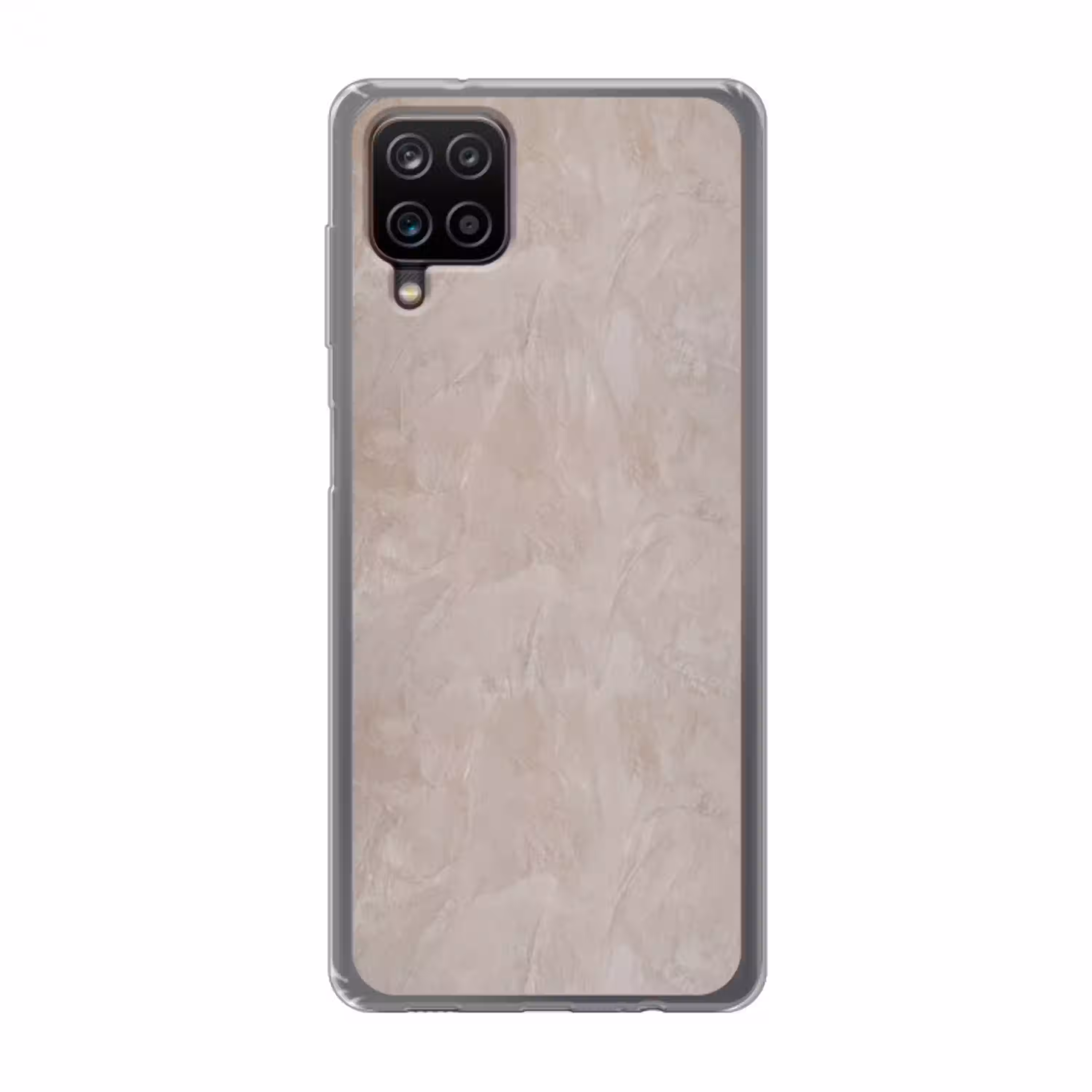 Textuur - Wand - Modern - Beige - Abstract Telefoonhoesje Samsung Galaxy A12 klein -3d