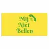 Mij niet bellen - Telefoon - Geel Muismat XXL klein -3d_leeg