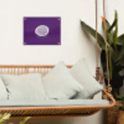 Passievrucht - Zaadjes - Paars - Minimalistisch tuinposter los doek klein -sfeer7