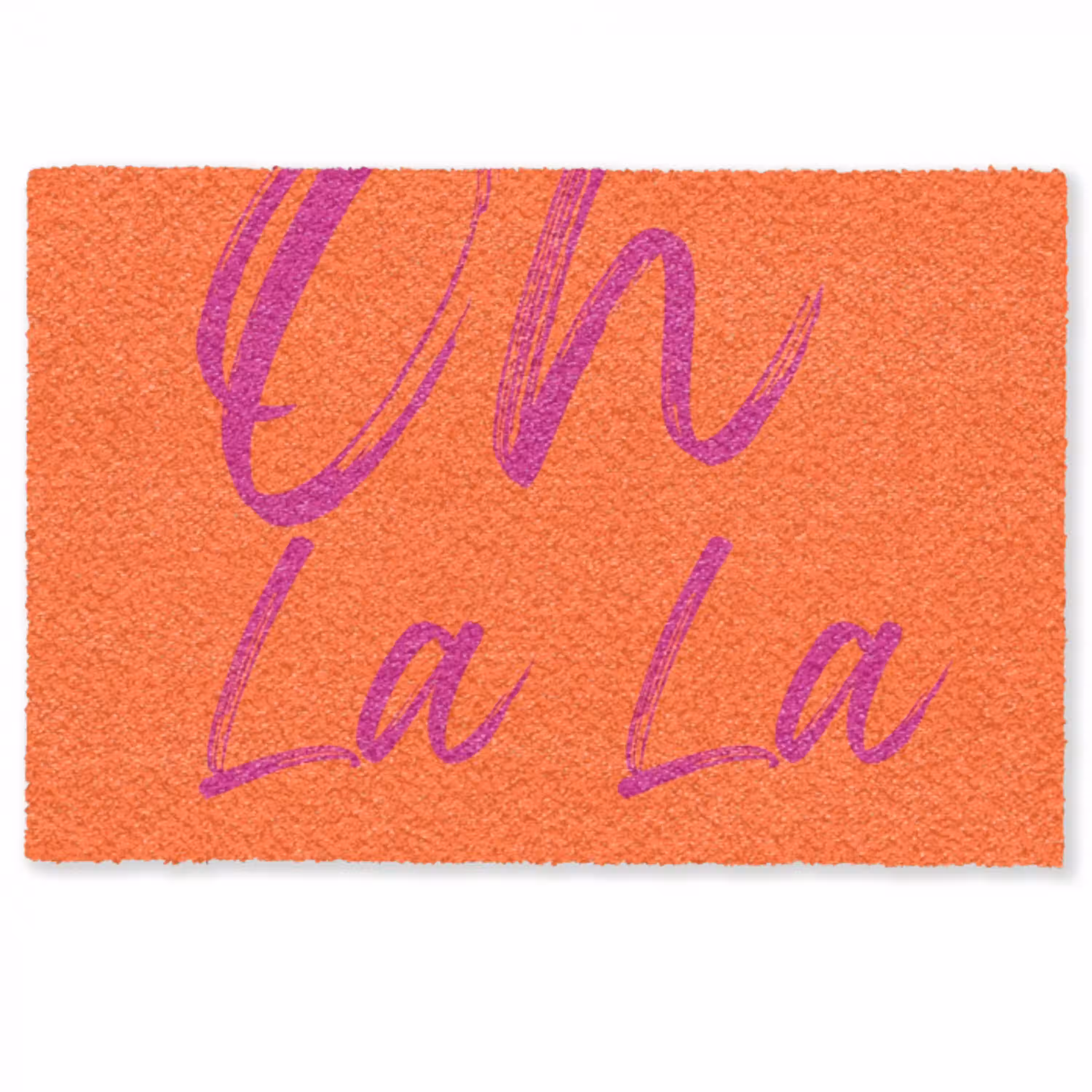 Oh la la - Oranje - Roze - Grafisch Deurmat klein -zkaufland3d