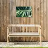 Palmblad - Tropisch - Natuur - Jungle Tuinposter op houten frame 2 cm dik klein -sfeer4