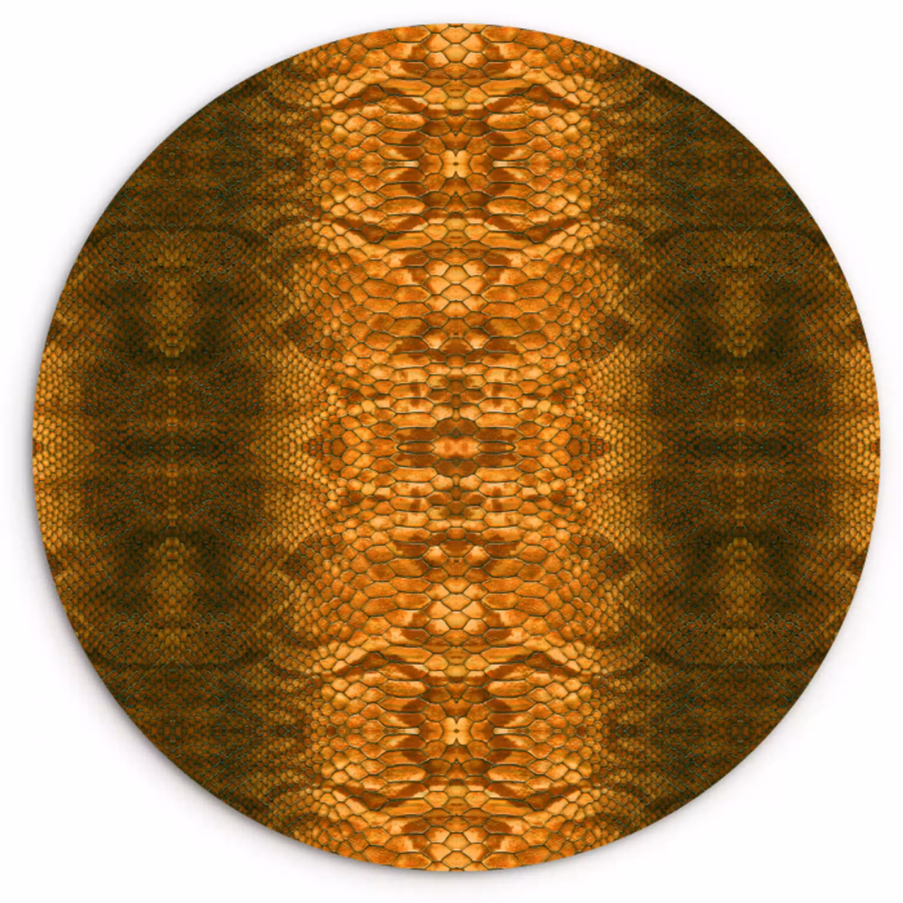Slang - Boa - Amber Wandcirkel plexiglas klein 852 -3d