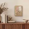 Droogbloemen - Beige - Bloemen - Natuur Light Box met kabel (Tafellamp) klein -sfeer2