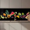 Splash - Fruit - Zwart keuken achterwand 2 middel zz_3dshopping