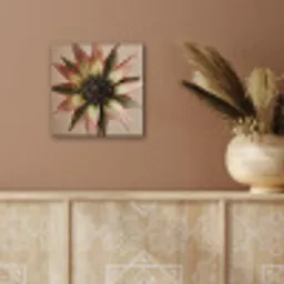 Droogbloem - Protea - Vintage - Beige - Rustiek aluminium wit klein -sfeer4