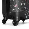 Terrazzo patroon zwart met pastel NBS - Handbagage koffer - Volwassenen Unisex middel -wiel