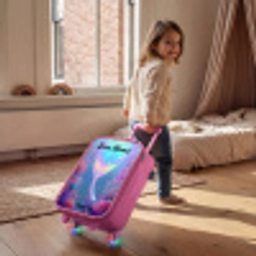 Zeemeermin - Koraal - Water Kinderkoffer - Roze klein -sfeer1