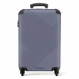 Minimal - Kruisende lijnen op grijsblauw NBS - Handbagage koffer - Unisex middel -productfoto_recht