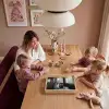 Kat - Koffie - Brood - Zwart Dienblad Rechthoek middel -sfeer4