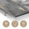 Boedhha - Penseelstreken - Goud - Abstract plexiglas 5mm klein -sfeer2