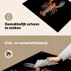 Kreeft - Borduur - Kleurrijk - Bloemen Inductie beschemer met haakjes klein -ky-schoon-nl