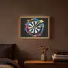Graffiti - Sport - Darten - Dartbord Light Box met batterij (Wandlamp) middel -sfeer4