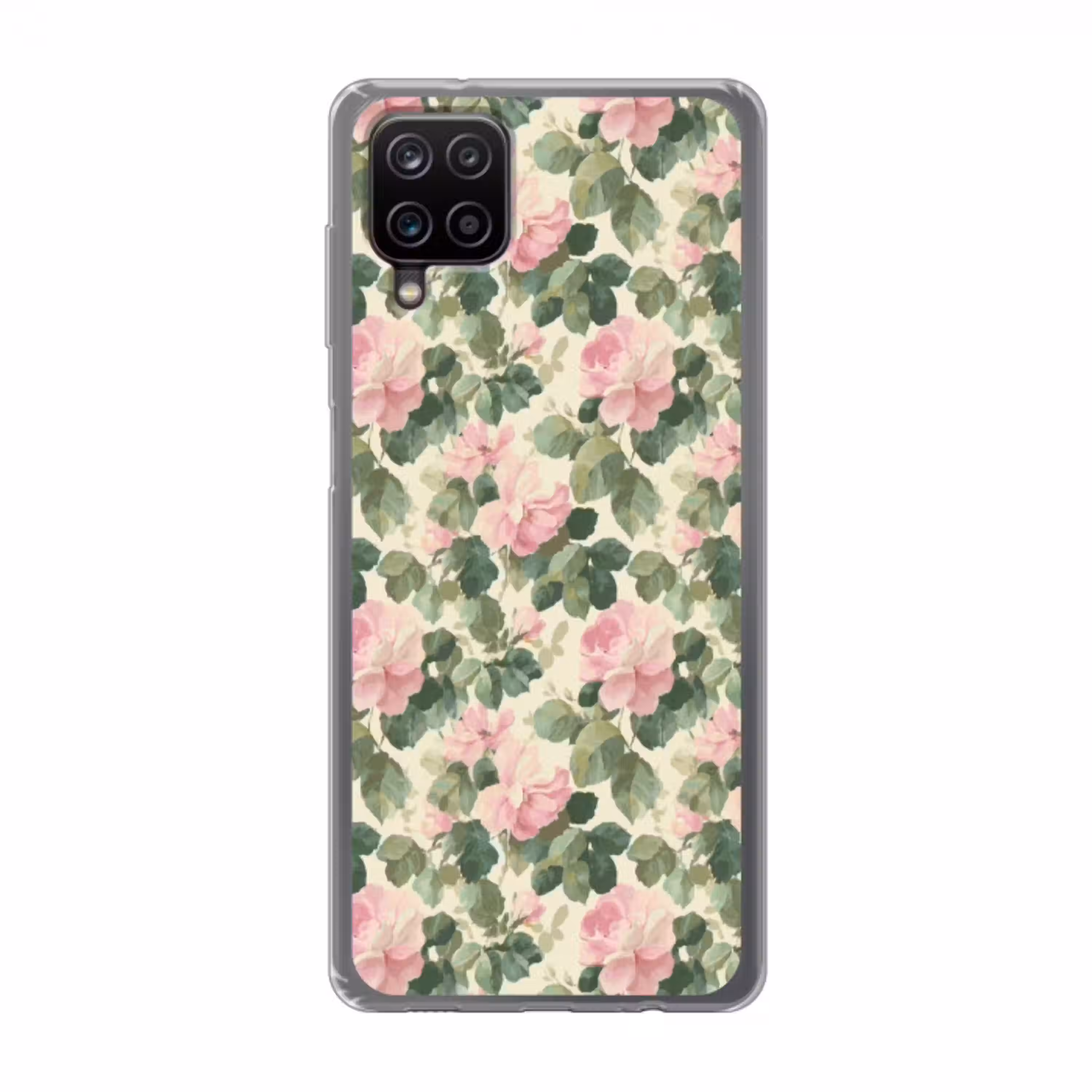 Rozen - Botanisch - Roze Telefoonhoesje Samsung Galaxy A12 klein 372 -3d