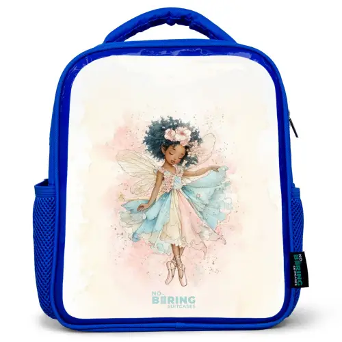 Elf - Ballet - Kleurrijk Kinderrugzak - Blauw middel -3d