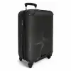 Abstract - Zwart/Wit golfpatroon NBS - Handbagage koffer - Kinderen Unisex middel -productfoto_3d