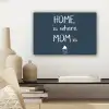 Quotes - Home is where mom is - Spreuken - Moeder canvas 2cm klein -sfeer6