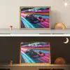 Formule 1 - Auto - Race - Jongens - Kleurrijk Light Box met batterij (Wandlamp kind) middel -sfeer3_kind