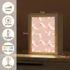 Modern - Kraanvogels - Roze Light Box met kabel (Tafellamp) klein 925 -USP_NL