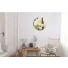 Wijn - Druiven - Kaas - Bladeren Wandcirkel aluminium klein -woonkamer