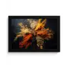 Specerijen - Explosie - Oranje fotolijst zwart zonder passe partout klein -3d